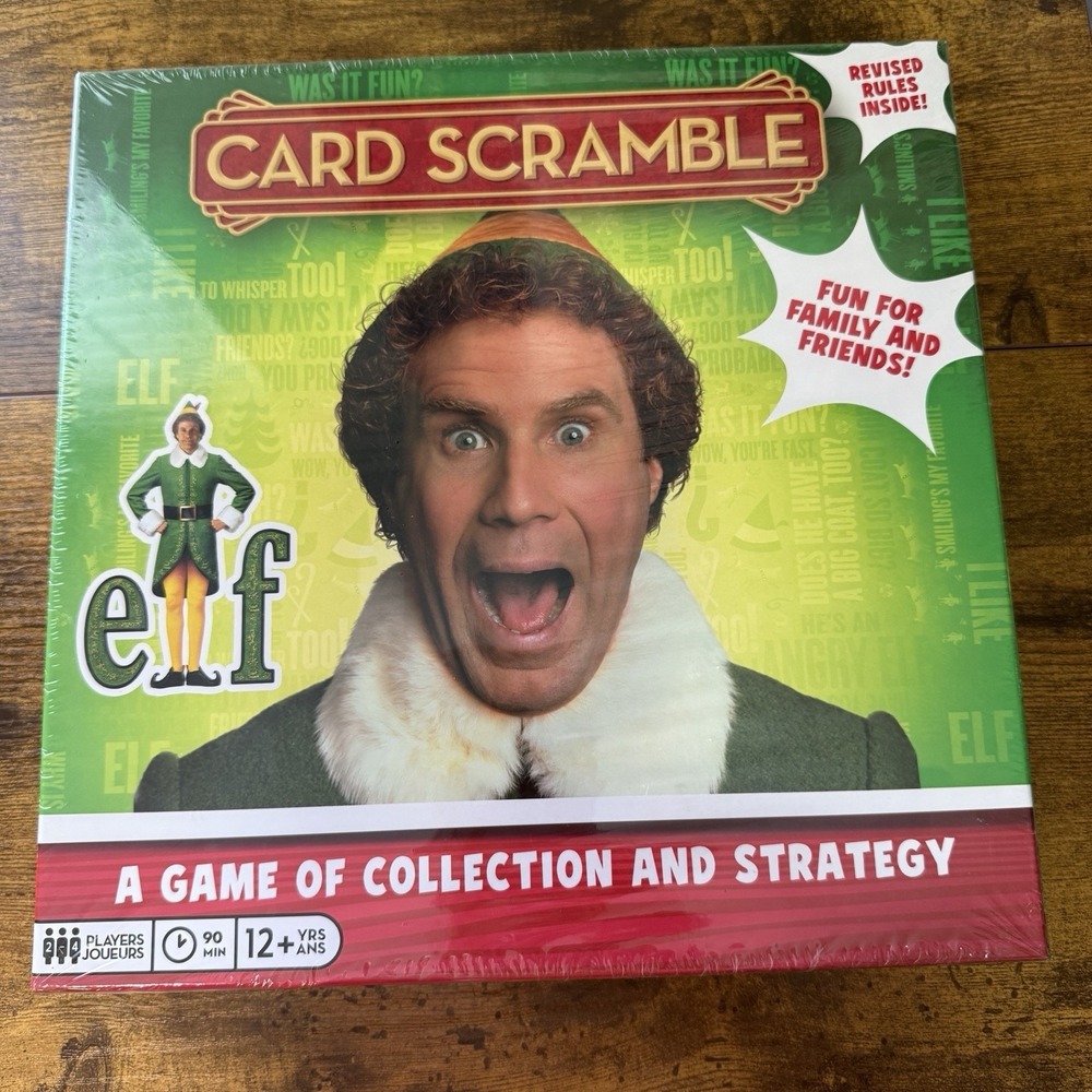 Elf Card Scramble Game Collection Strategy Board Game Christmas Movie SEALED‎